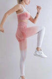 Gradient Sports Bra and Leggings Set - Trendsi - Flyclothing LLC