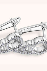 Moissanite 925 Sterling Silver Earrings - Trendsi - Flyclothing LLC