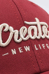 CREATE NEW LIFE Adjustable Cotton Baseball Cap - Trendsi - Flyclothing LLC