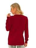Button Up V-Neck Long Sleeve Cardigan - Trendsi - Flyclothing LLC