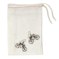 Wire Bicycle Earrings - Creative Alternatives - Flyclothing LLC