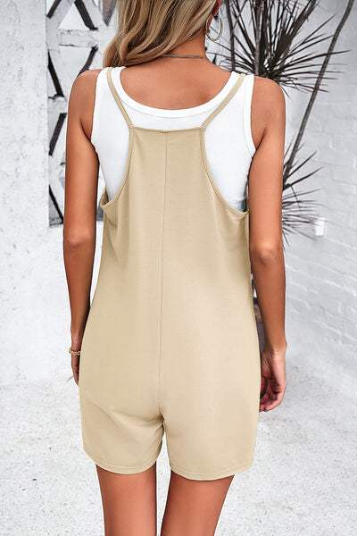 Spaghetti Strap Romper with Pockets - Trendsi - Flyclothing LLC