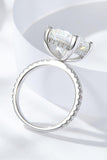 5.52 Carat Moissanite Side Stone Ring - Trendsi
