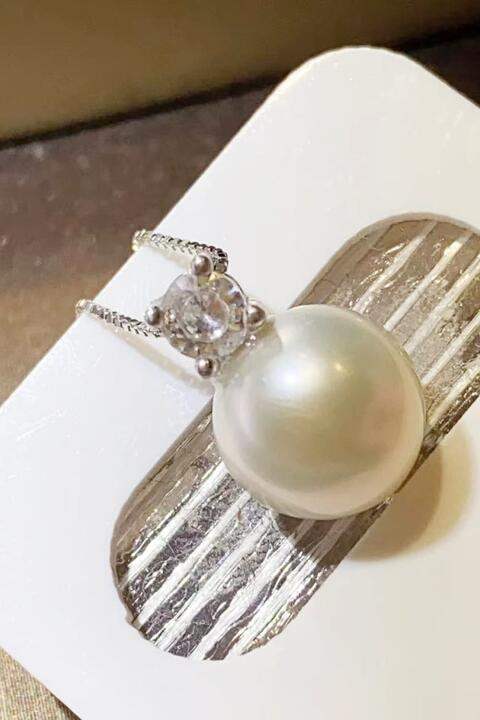 Freshwater Pearl 925 Sterling Silver Necklace - Trendsi - Flyclothing LLC