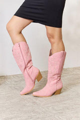 Forever Link Knee High Cowboy Boots - Trendsi