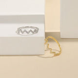 Wave Shape 925 Sterling Silver Ring - Flyclothing LLC