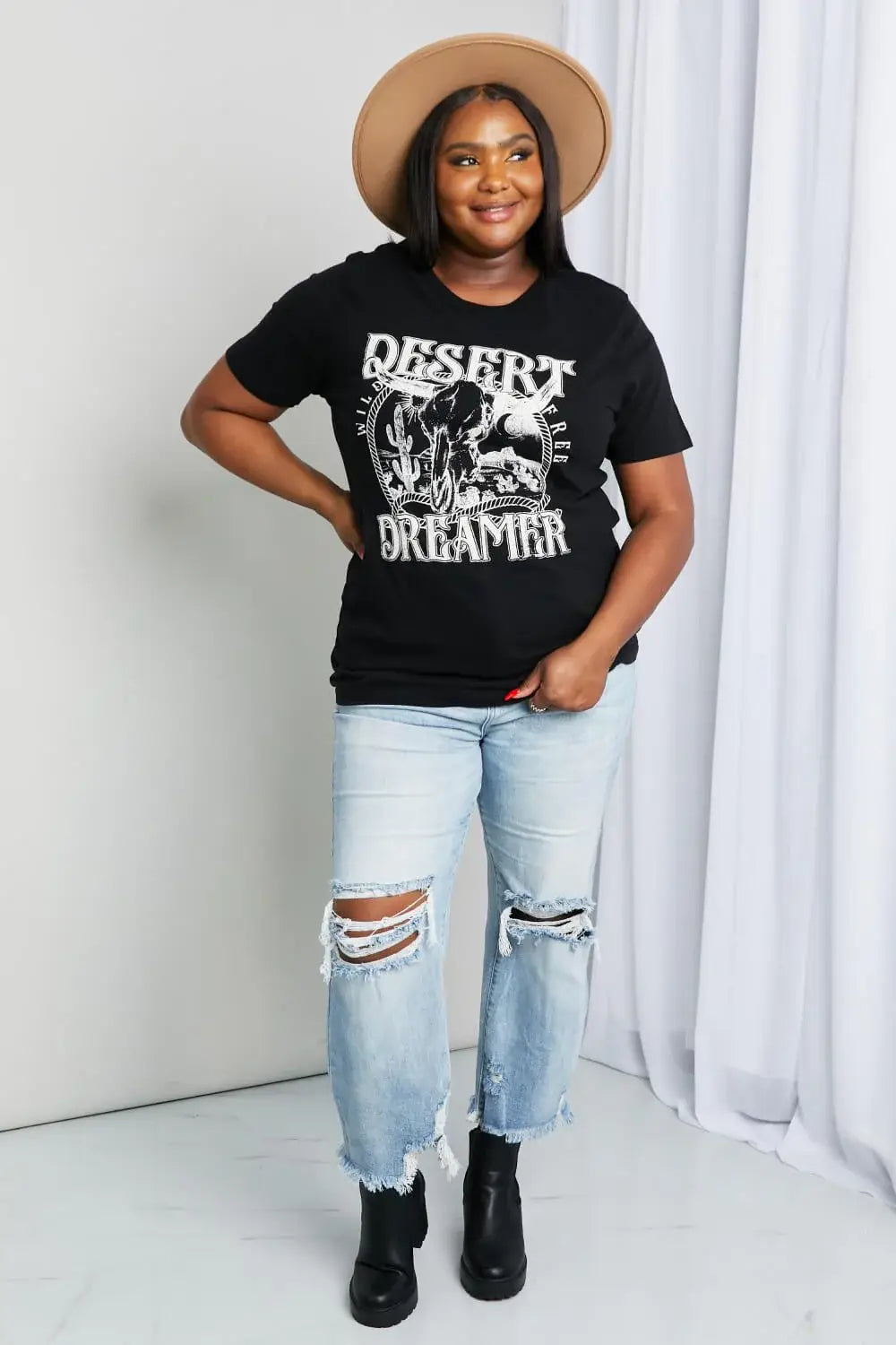 mineB Full Size DESERT DREAMER Graphic Tee - Trendsi - Flyclothing LLC