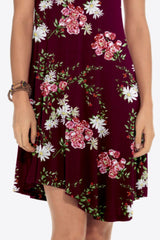 Floral Round Neck Short Sleeve Dress - Trendsi