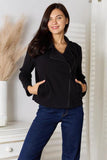 Culture Code Full Size Zip-Up Jacket with Pockets - Trendsi