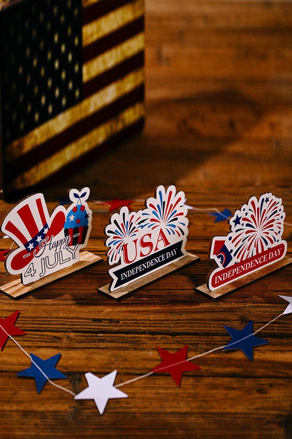 Independence Day Plywood Decor Ornament - Trendsi - Flyclothing LLC