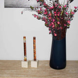 Tall Hand Painted Candles - Pair - Akono Design - Nobunto - Nobunto - Flyclothing LLC