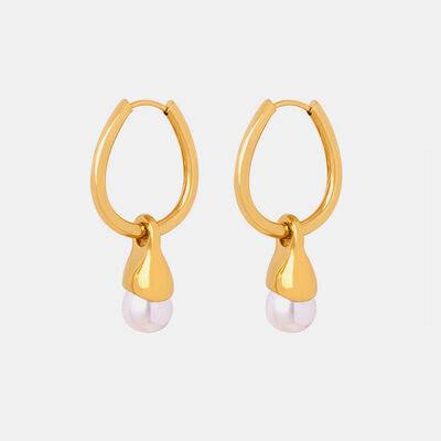 Titanium Steel Huggie Earrings - Trendsi