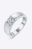925 Sterling Silver I Carat Moissanite Ring - Trendsi