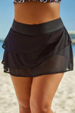 Full Size Layered Swim Skirt - Trendsi