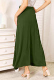 Double Take Full Size Soft Rayon Drawstring Waist Maxi Skirt Rayon - Trendsi - Flyclothing LLC