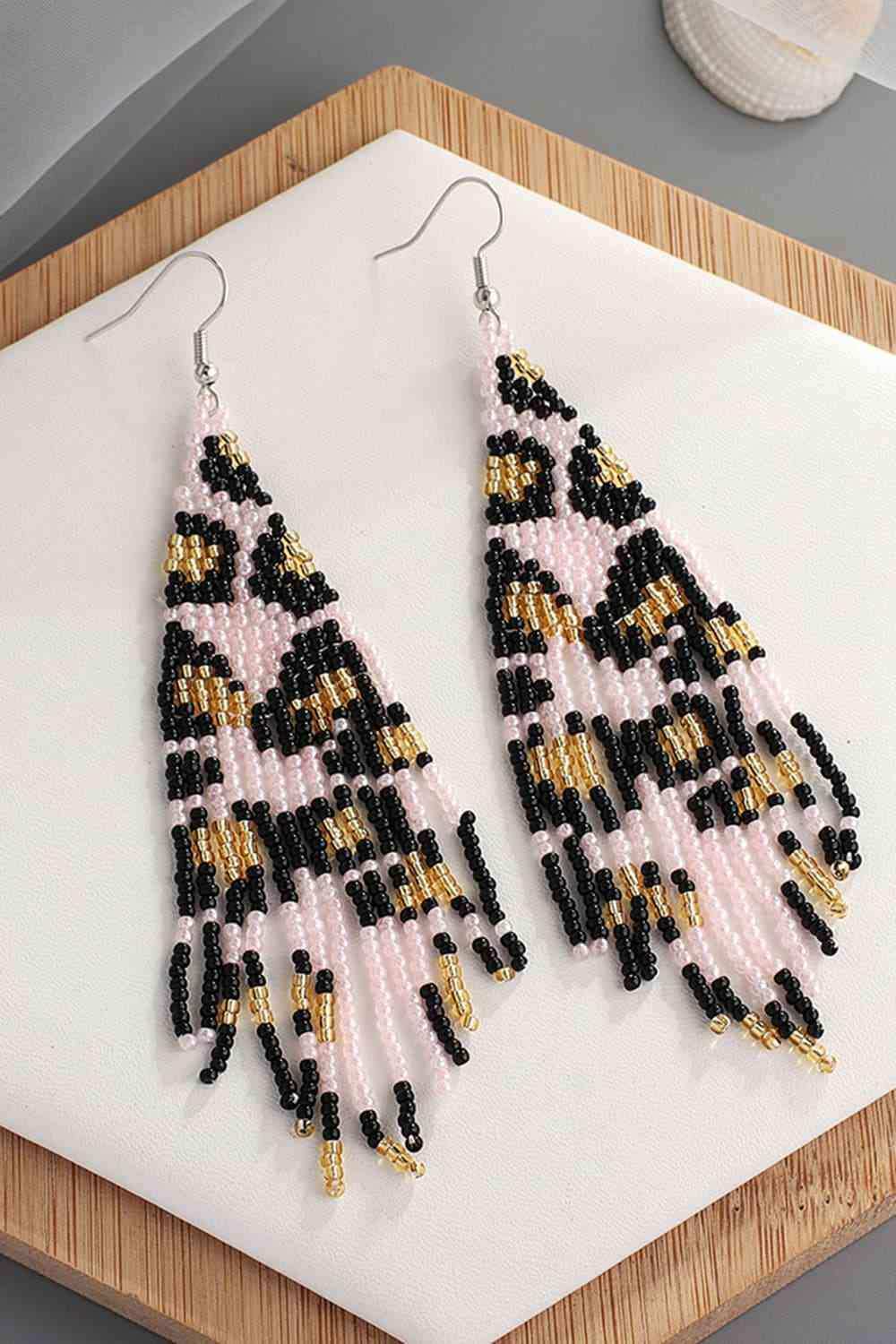 Beaded Dangle Earrings - Trendsi - Flyclothing LLC