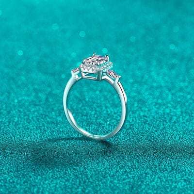 1 Carat Moissanite 925 Sterling Silver Ring - Trendsi - Flyclothing LLC