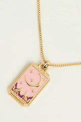 Tarot Card Pendant Copper Necklace - Trendsi - Flyclothing LLC