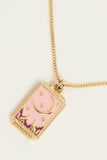 Tarot Card Pendant Copper Necklace - Trendsi - Flyclothing LLC