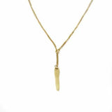 Cone Pendant Goldtone Neckace - Asha Handicrafts