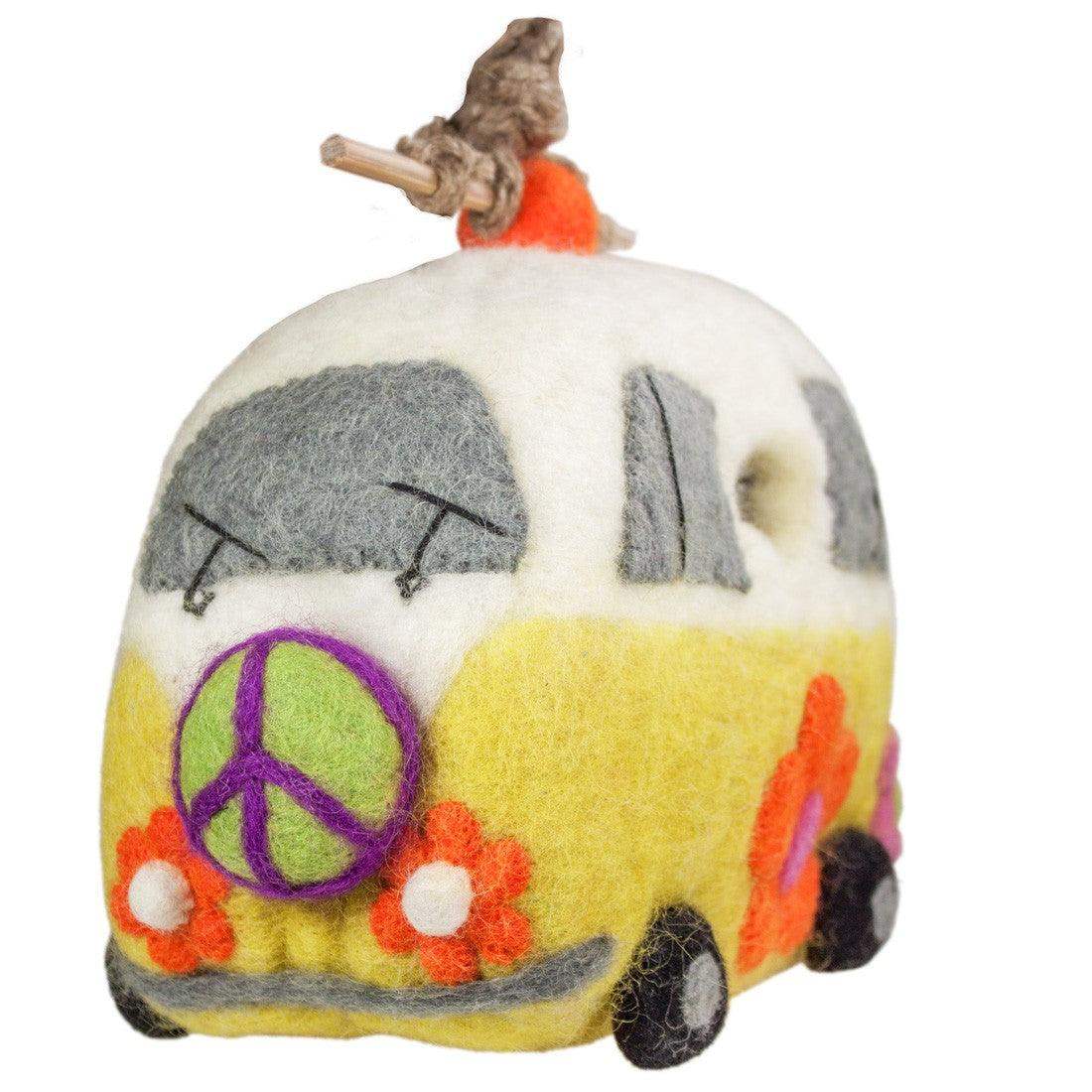 Wild Woolies Felt Birdhouse - Magic Bus - dZi - Flyclothing LLC