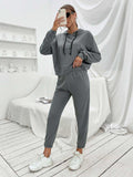 Sports Hoodie and Joggers Set - Trendsi