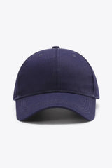 Plain Adjustable Cotton Baseball Cap - Trendsi - Flyclothing LLC