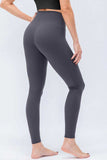 Wide Waistband Slim Fit Active Leggings - Trendsi - Flyclothing LLC