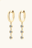 Moissanite Decor 925 Sterling Silver Earrings - Flyclothing LLC