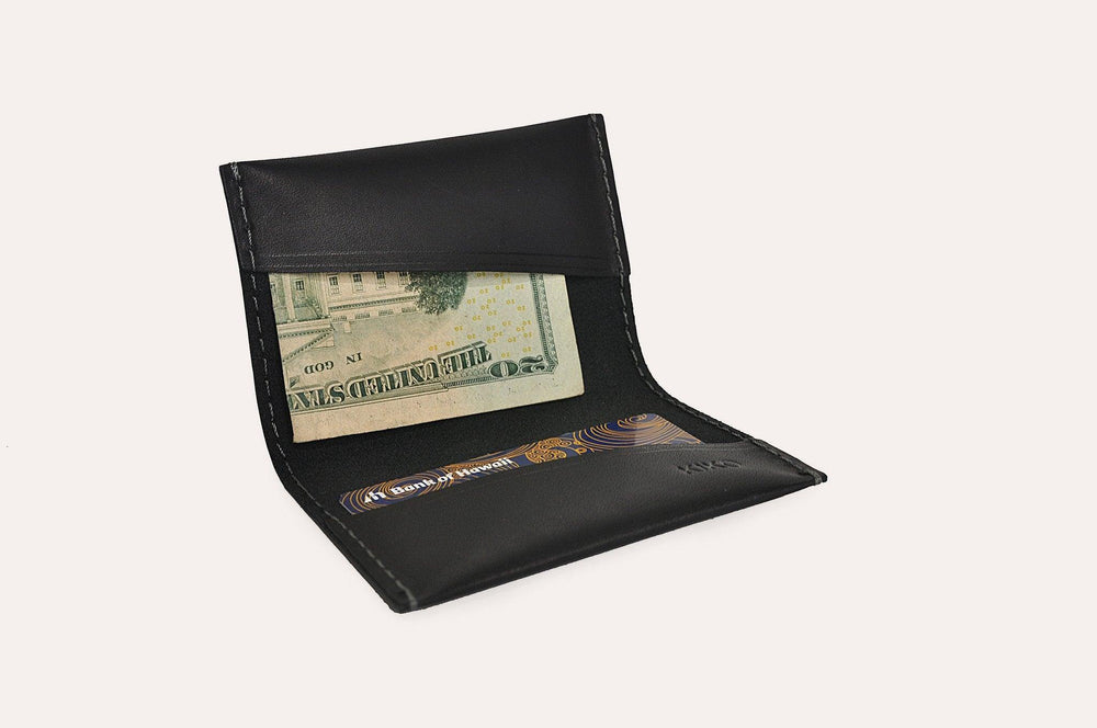 Kiko Leather Two Fold Card Case - Kiko
