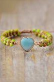 Handmade Heart Shape Natural Stone Bracelet - Trendsi - Flyclothing LLC