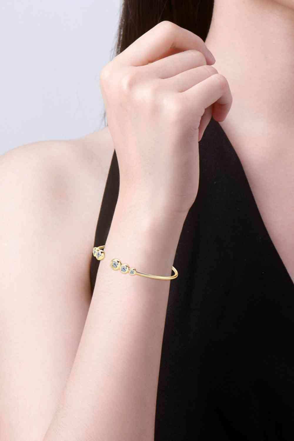 1.8 Carat Moissanite 925 Sterling Silver Bracelet - Trendsi - Flyclothing LLC