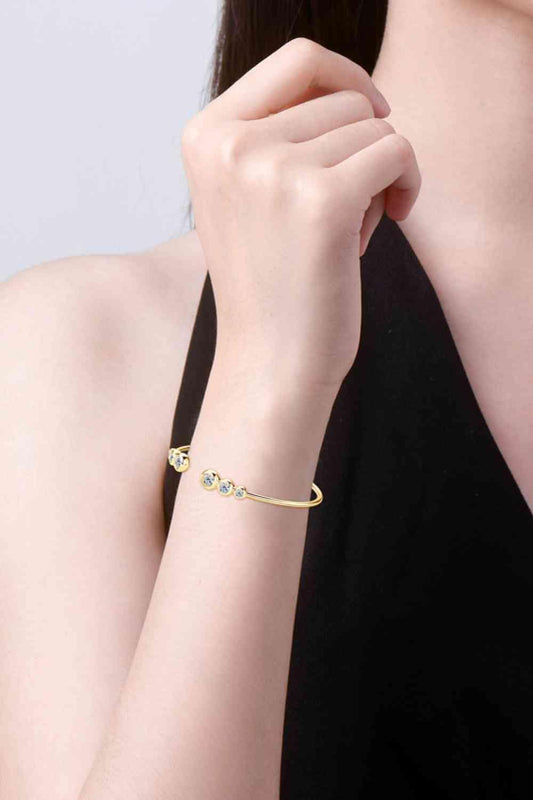 1.8 Carat Moissanite 925 Sterling Silver Bracelet - Trendsi