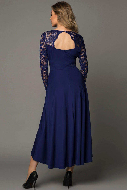 Lace High-Low V-Neck Dress - Trendsi - Flyclothing LLC