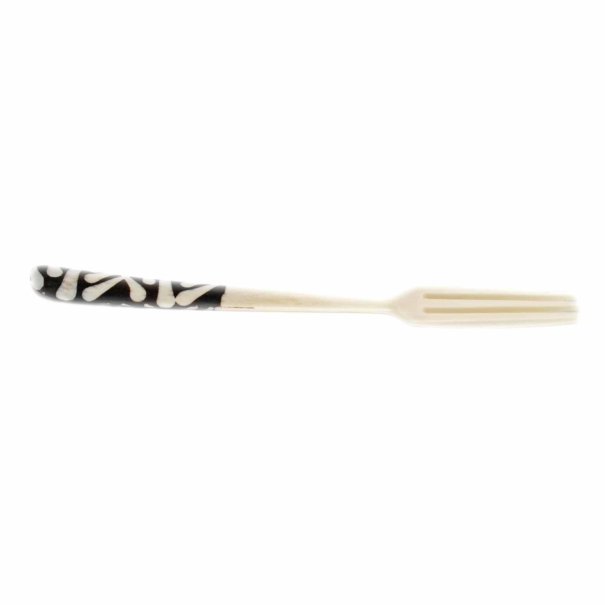 Long Batik Bone Appetizer Forks, Set of 2 - Jedando
