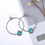 Artificial Turquoise Drop Earrings - Trendsi - Flyclothing LLC