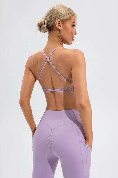 Crisscross Spaghetti Strap Active Cami - Trendsi - Flyclothing LLC