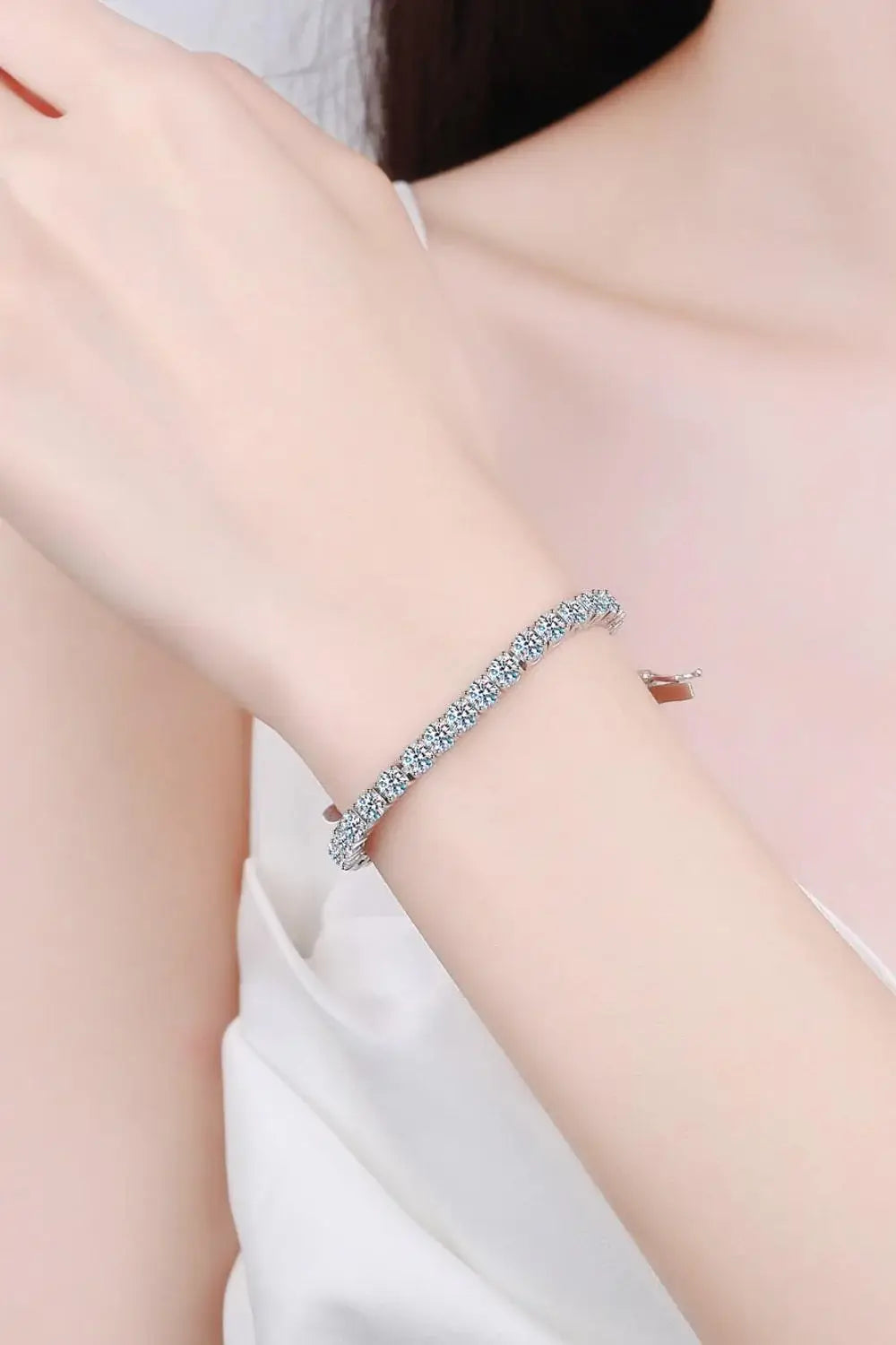 Moissanite Bracelet - Trendsi - Flyclothing LLC
