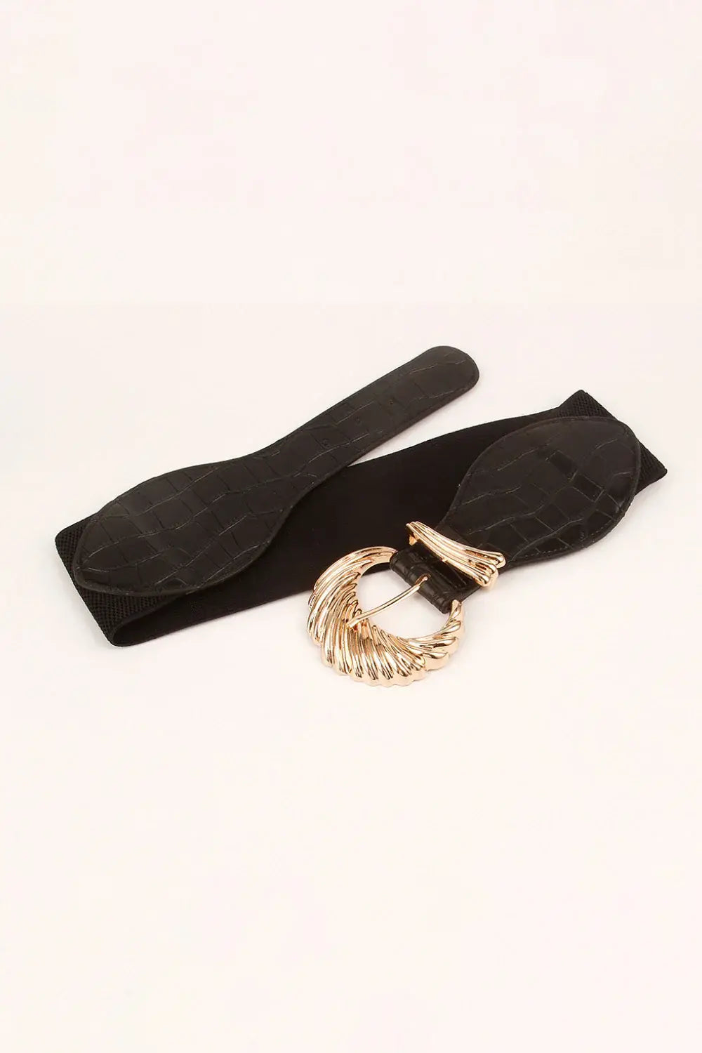 Shell Alloy Buckle Elastic Belt - Trendsi - Flyclothing LLC