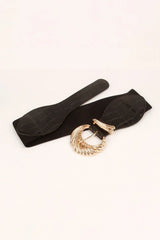 Shell Alloy Buckle Elastic Belt - Trendsi - Flyclothing LLC