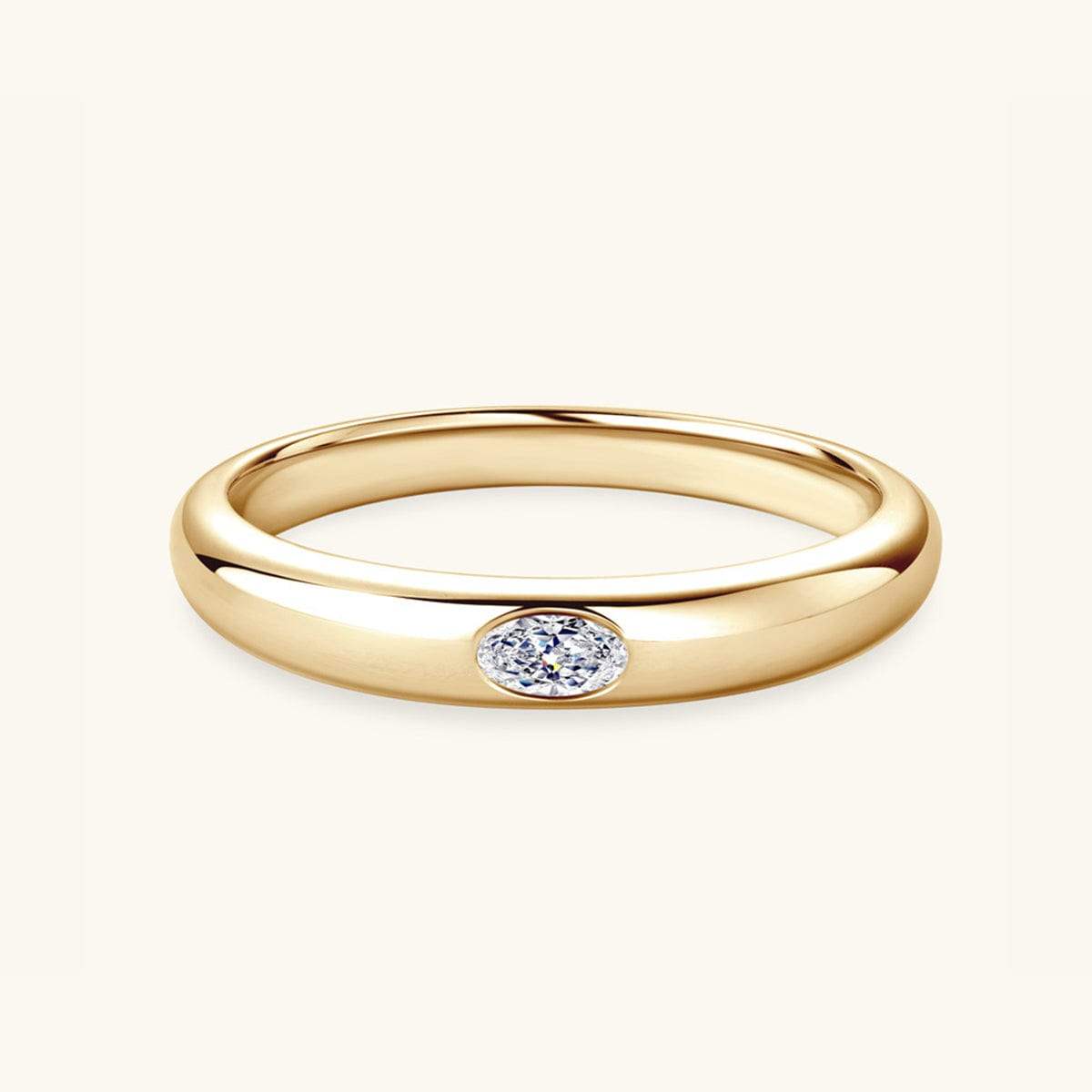925 Sterling Silver Inlaid Moissanite Ring - Trendsi - Flyclothing LLC