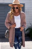 Heathered Open Front Longline Cardigan - Trendsi - Flyclothing LLC