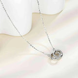 Moissanite 925 Sterling Silver Necklace - Trendsi