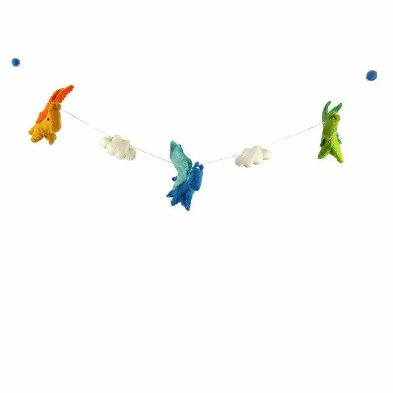 Felt Dragon Garland - Primary Colors - Global Groove - Global Groove - Flyclothing LLC