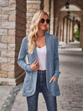 Open Front Cardigan with Pockets - Trendsi - Flyclothing LLC