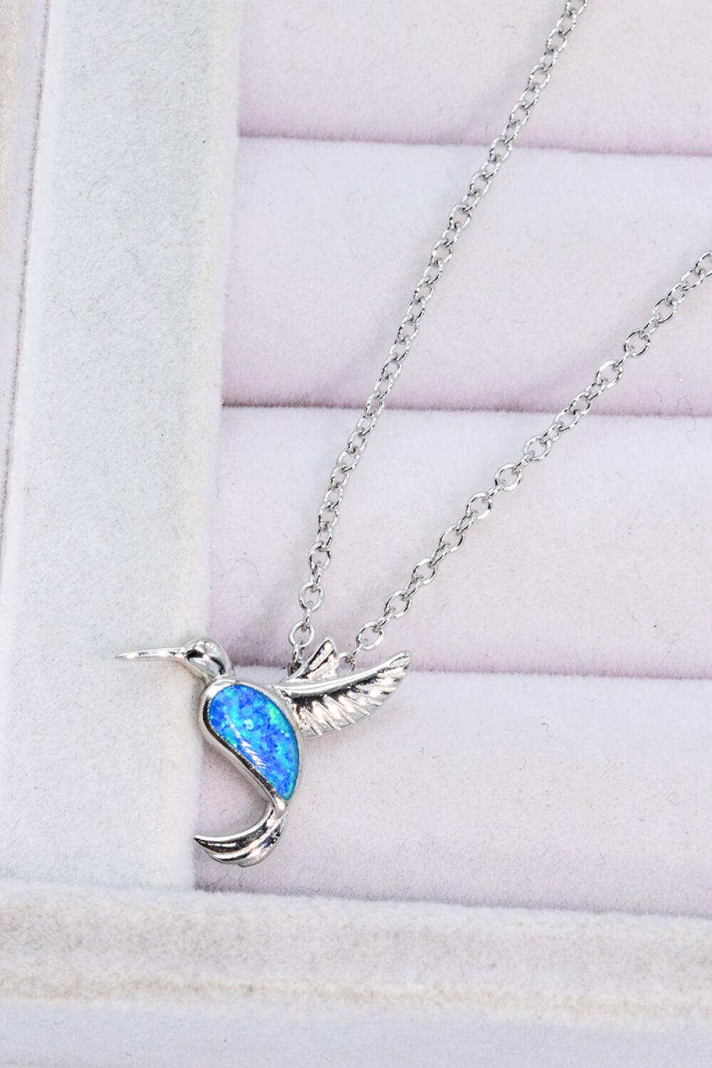 Opal Bird 925 Sterling Silver Necklace - Flyclothing LLC