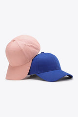 Plain Adjustable Cotton Baseball Cap - Trendsi - Flyclothing LLC