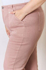 RISEN Full Size High Rise Ankle Flare Jeans - Trendsi - Flyclothing LLC