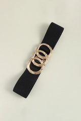 Zinc Alloy Buckle Elastic Wide Belt - Trendsi - Flyclothing LLC
