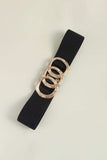 Zinc Alloy Buckle Elastic Wide Belt - Trendsi - Flyclothing LLC